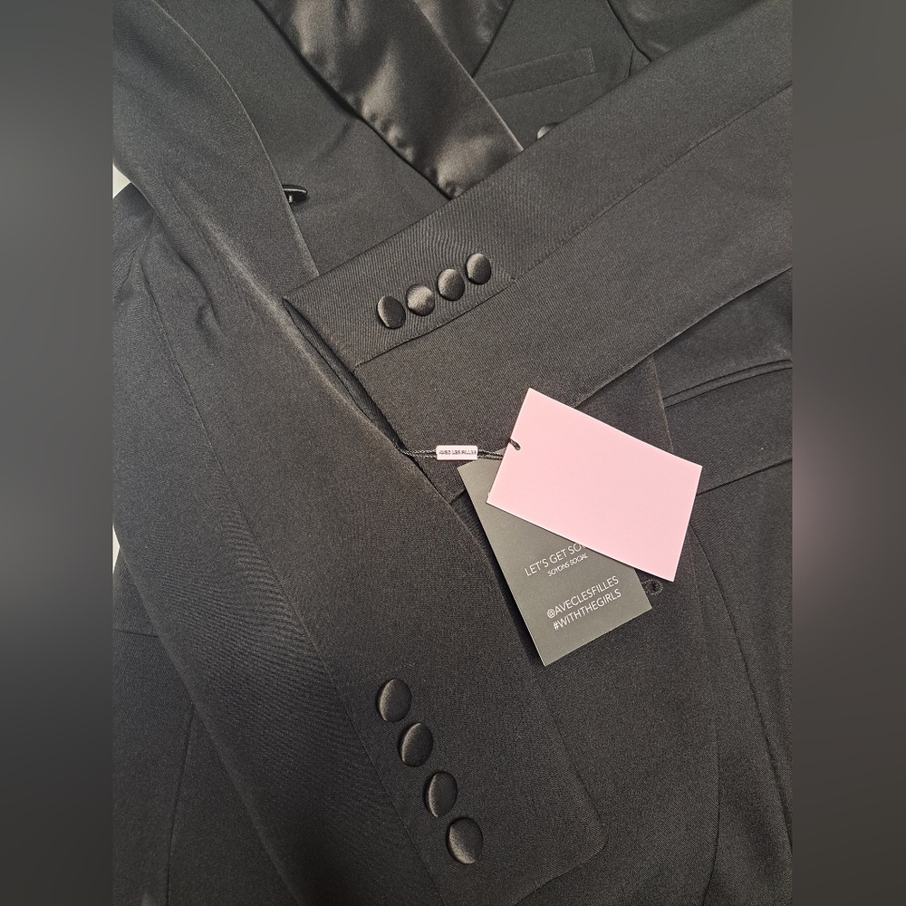 Avec Les Flilles Long Blazer Coat - Picture 6 of 9